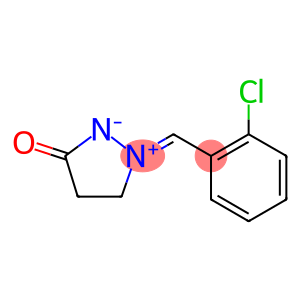 (1E)-1-[(2-chlorophenyl)methylidene]-3-oxo-1lambda5-pyrazolidin-1-ylium-2-ide