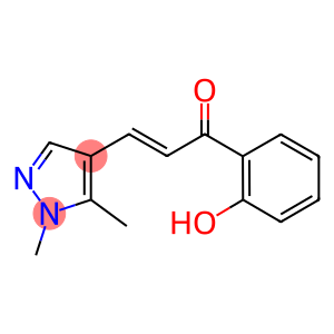 3-(1,5-dimethyl-1H-pyrazol-4-yl)-1-(2-hydroxyphenyl)-2-propen-1-one