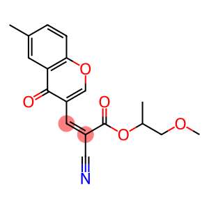 2-methoxy-1-methylethyl 2-cyano-3-(6-methyl-4-oxo-4H-chromen-3-yl)acrylate