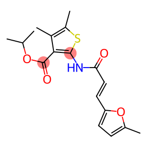isopropyl 4,5-dimethyl-2-{[3-(5-methyl-2-furyl)acryloyl]amino}-3-thiophenecarboxylate