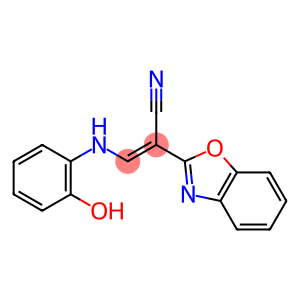 2-(1,3-benzoxazol-2-yl)-3-(2-hydroxyanilino)acrylonitrile