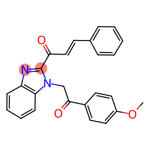 1-{1-[2-(4-methoxyphenyl)-2-oxoethyl]-1H-benzimidazol-2-yl}-3-phenyl-2-propen-1-one
