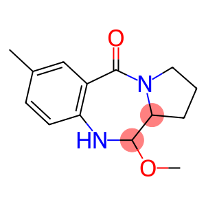 5H-Pyrrolo[2,1-c][1,4]benzodiazepin-5-one, 1,2,3,10,11,11a-hexahydro-11-methoxy-7-methyl-
