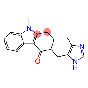 4H-Carbazol-4-one, 1,2,3,9-tetrahydro-9-methyl-3-[(4-methyl-1H-imidazol-5-yl)methyl]-