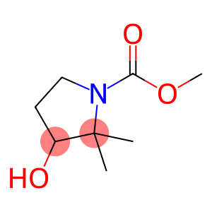 1-Pyrrolidinecarboxylic  acid,  3-hydroxy-2,2-dimethyl-,  methyl  ester