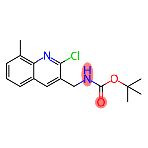 N-[(2-chloro-8-methyl-3-quinolinyl)methyl]-, 1,1-dimethylethyl ester