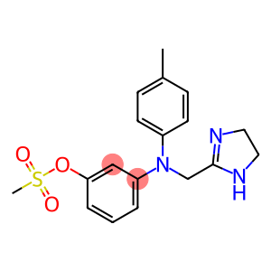 Phenol, 3-[[(4,5-dihydro-1H-imidazol-2-yl)methyl](4-methylphenyl)amino]-, 1-methanesulfonate