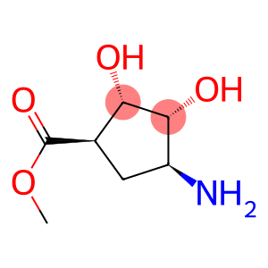 Cyclopentanecarboxylicacid,4-amino-2,3-dihydroxy-,methylester,(1-alpha-,2-bta-,3-bta-,4-alpha-)-(9CI)