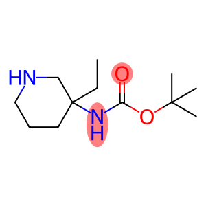 Carbamic acid, N-(3-ethyl-3-piperidinyl)-, 1,1-dimethylethyl ester