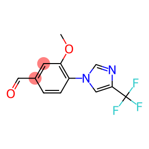Benzaldehyde, 3-methoxy-4-[4-(trifluoromethyl)-1H-imidazol-1-yl]-
