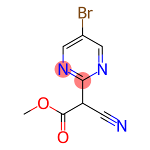 甲基 2-(5-溴-2-嘧啶基)-2-氰基乙酸酯