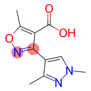 3-(1,3-Dimethyl-1H-pyrazol-4-yl)-5-methylisoxazole-4-carboxylic acid