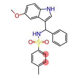 N-[(5-methoxy-1H-indol-3-yl)-phenyl-methyl]-4-methyl-benzenesulfonamide