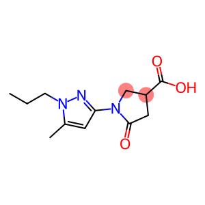1-(5-methyl-1-propyl-1H-pyrazol-3-yl)-5-oxopyrrolidine-3-carboxylic acid