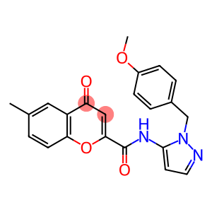 N-[1-(4-methoxybenzyl)-1H-pyrazol-5-yl]-6-methyl-4-oxo-4H-chromene-2-carboxamide