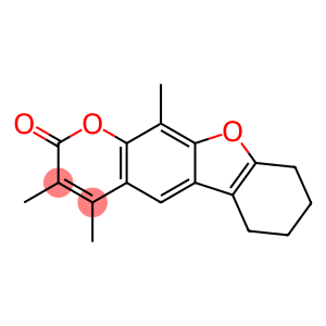 3,4,11-trimethyl-6,7,8,9-tetrahydro-[1]benzofuro[3,2-g]chromen-2-one