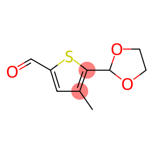 5-(1,3-dioxolan-2-yl)-4-methylthiophene-2-carbaldehyde