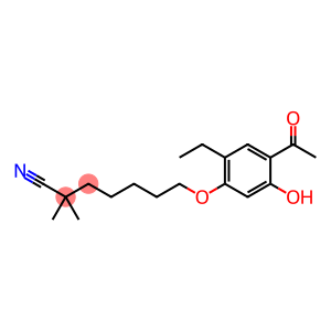 Heptanenitrile, 7-(4-acetyl-2-ethyl-5-hydroxyphenoxy)-2,2-dimethyl-