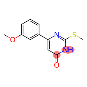 4(3H)-Pyrimidinone, 6-(3-methoxyphenyl)-2-(methylthio)-