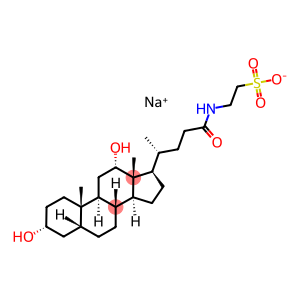 Sodium 2-(((3alpha,5beta,12alpha)-3,12-dihydroxy-24-oxocholan-24-yl)amino)ethane-1-sulphonate