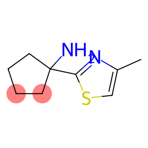 1-(4-methyl-1,3-thiazol-2-yl)cyclopentan-1-amine