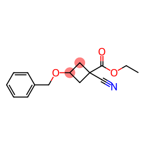 ethyl 3-(benzyloxy)-1-cyanocyclobutane-1-carboxylate