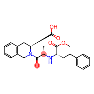 (S)-2-[(S)-N-[(S)-1-Carboxy-3-phenylpropyl]alanyl]-1,2,3,4-tetrahydro-3-isoquinolinecarboxylic acid, 1-methyl ester