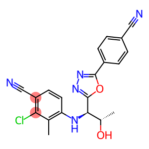 2-氯-4-(((1R,2S)-1-(5-(4-氰苯基)-1,3,4-恶二唑-2-基)-2-羟丙基)氨基)-3-甲基苯甲腈