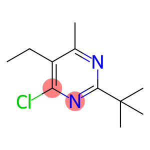Pyrimidine, 4-chloro-2-(1,1-dimethylethyl)-5-ethyl-6-methyl-
