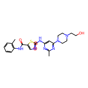 2-(((6-(4-(2-羟乙基)哌嗪-1-基)-2-甲基嘧啶-4-基)氨基)-N-(邻甲苯基)噻唑-5-羧酰胺