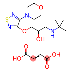1-(叔丁基氨基)-3-((4-吗啉-1,2,5-噻二唑-3-基)氧基)丙烷-2-醇丁-2-烯二酸酯