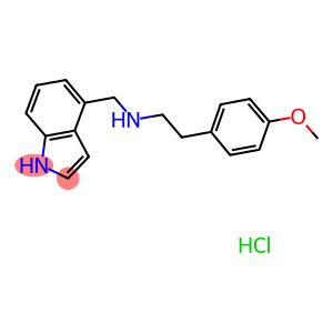 N-(1H-Indol-4-ylmethyl)-N-[2-(4-methoxyphenyl)-ethyl]amine compound with ethanedioic acid HCl