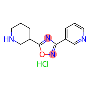 3-[5-(3-哌啶基)-1,2,4-恶二唑-3-基]吡啶盐酸盐