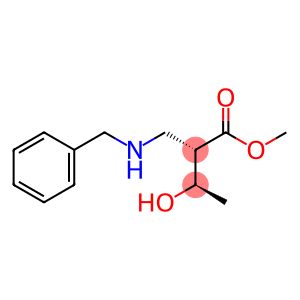 Butanoic acid, 3-hydroxy-2-[[(phenylmethyl)amino]methyl]-, methyl ester, (R*,S*)- (9CI)