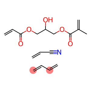 Poly(acrylonitrile-co-butadiene-co-acrylic acid), dicarboxy terminated, glycidyl methacrylate diester