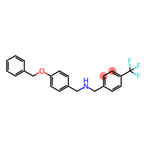 {[4-(benzyloxy)phenyl]methyl}({[4-(trifluoromethyl)phenyl]methyl})amine