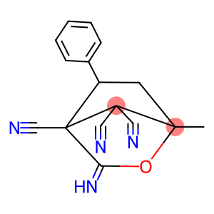 3-imino-1-methyl-5-phenyl-2-oxabicyclo[2.2.1]heptane-4,7,7-tricarbonitrile