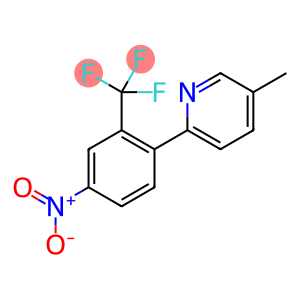 Pyridine, 5-methyl-2-[4-nitro-2-(trifluoromethyl)phenyl]-