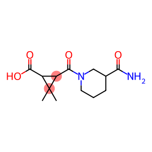 3-{[3-(aminocarbonyl)piperidin-1-yl]carbonyl}-2,2-dimethylcyclopropanecarboxylic acid