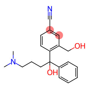 4-(4-二甲胺基-1-对氟苯基-1-羟基丁基-3-羟甲基)苯腈盐酸盐