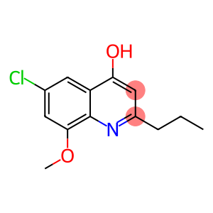 6-Chloro-4-hydroxy-8-methoxy-2-propylquinoline
