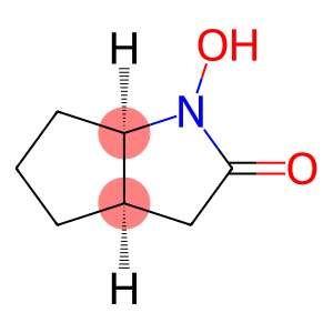(3aR,6aR)-rel-hexahydro-1-hydroxy-Cyclopenta[b]pyrrol-2(1H)-one (Relative struc)