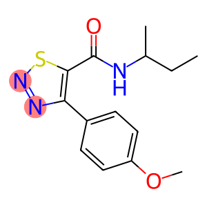 1,2,3-Thiadiazole-5-carboxamide, 4-(4-methoxyphenyl)-N-(1-methylpropyl)-