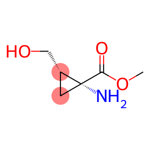 Cyclopropanecarboxylic acid, 1-amino-2-(hydroxymethyl)-, methyl ester, (1R,2S)-
