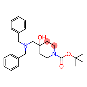 1-Piperidinecarboxylic acid, 4-[[bis(phenylmethyl)amino]methyl]-4-hydroxy-, 1,1-dimethylethyl ester