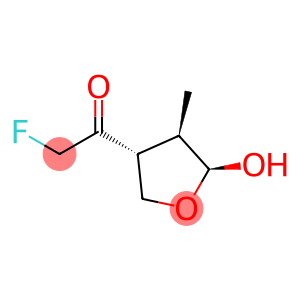 Ethanone, 2-fluoro-1-(tetrahydro-5-hydroxy-4-methyl-3-furanyl)-, (3alpha,4beta,5beta)- (9CI)
