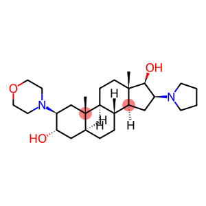 (2b,3a,5a,16b,17b)-2-(4-morpholinyl)-16-(1-pyrrolidinyl)androstane-3,17-diol