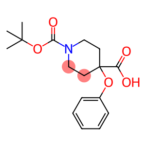 1-[(tert-Butoxy)carbonyl]-4-phenoxypiperidine-4-carboxylic Acid