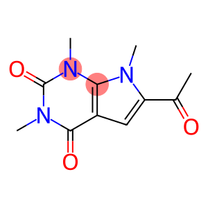 6-acetyl-1,3,7-trimethyl-1,7-dihydro-2H-pyrrolo[2,3-d]pyrimidine-2,4(3H)-dione