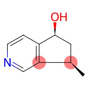5H-Cyclopenta[c]pyridin-5-ol,6,7-dihydro-7-methyl-,(5R,7S)-rel-(-)-(9CI)